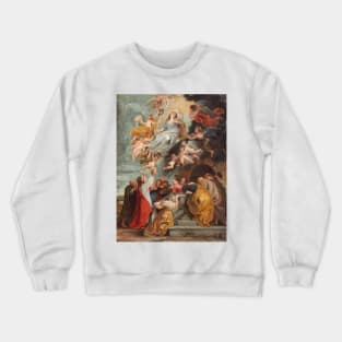 The Assumption of the Virgin - Sir Peter Paul Rubens Painting Crewneck Sweatshirt